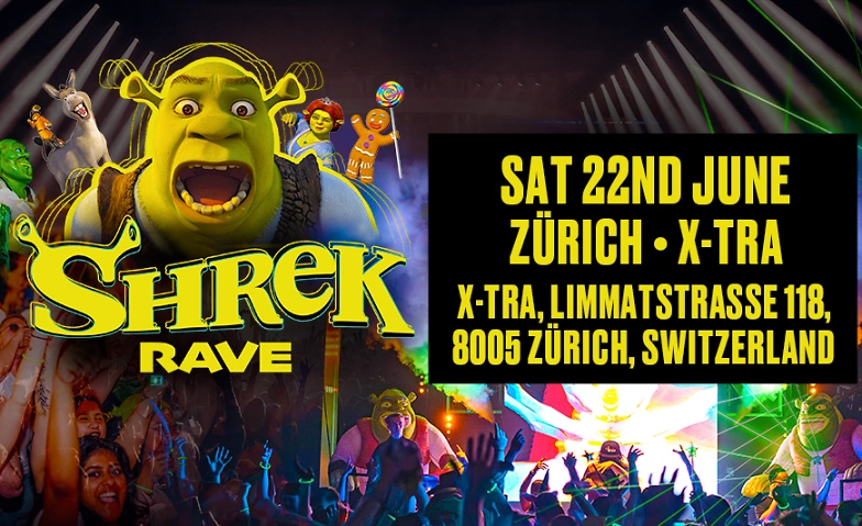 Event-Image for 'SHREK RAVE IS COMING TO ZÜRICH!'