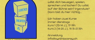 Event-Image for 'Theaterkurse (10-14 J.) 17-19h Kurs 2 (14-20 J.) 19.15-21.15'