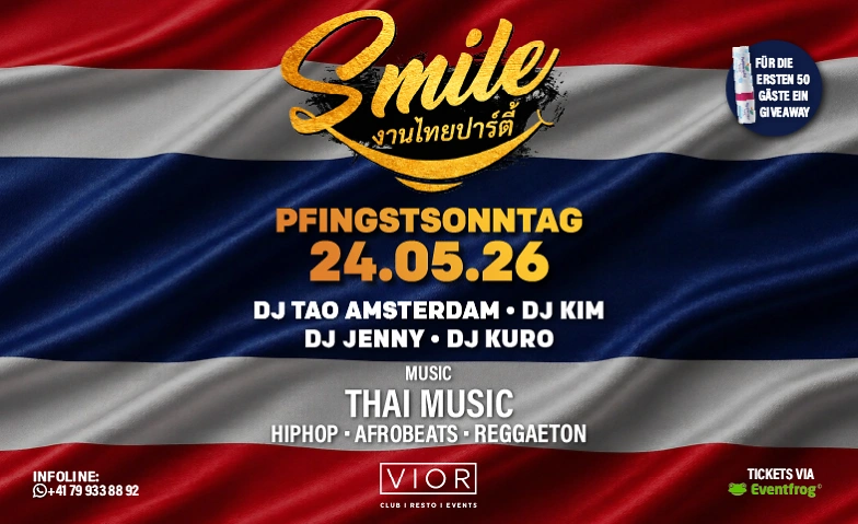 Smile - Thai Party @ Vior Club Tickets