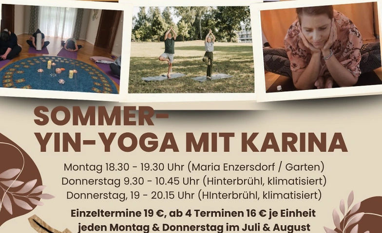 Sommer-Yin Yoga mit Karina Tickets