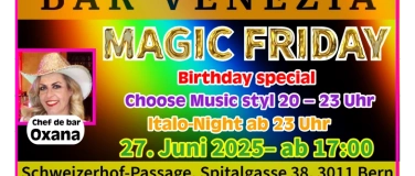 Event-Image for 'MAGIC FRIDAY ITALO'
