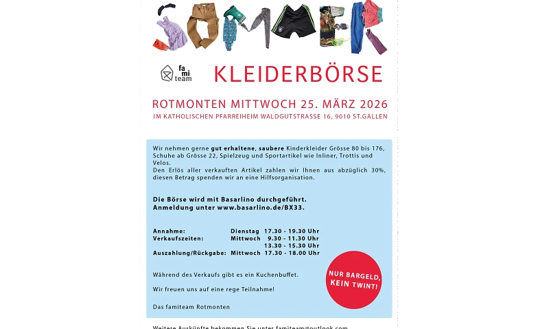 Event-Image for 'Sommer Kleider B&ouml;rse Rotmonten'