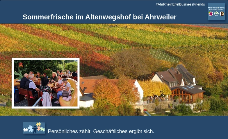 After Work im Altenwegshof bei Ahrweiler Altenwegshof, Im Teufenbach 100, 53474 Bad Neuenahr-Ahrweiler Billets