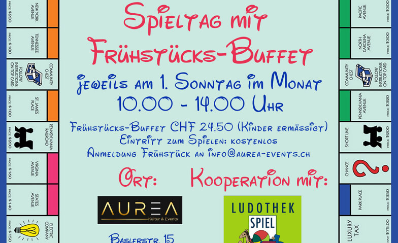 Spieltag mit Frühstücks-Buffet im AUREA AUREA, Baslerstrasse 15, 4310 Rheinfelden Tickets