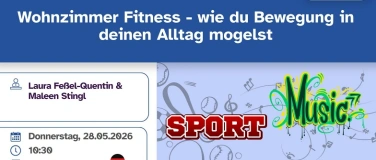Event-Image for 'Wohnzimmer Fitness - wie du Bewegung in den Alltag mogelst'