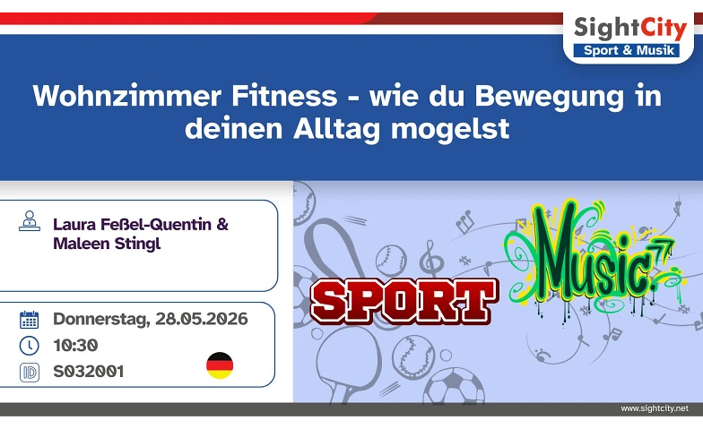 Wohnzimmer Fitness - wie du Bewegung in den Alltag mogelst Billets