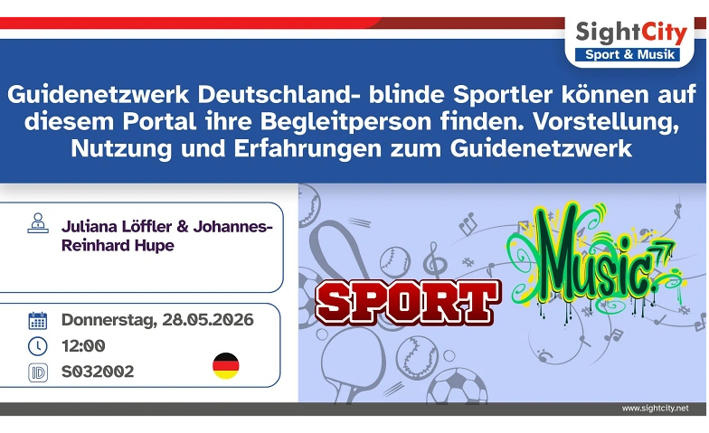 Guidenetzwerk Deutschland: Blinde Sportler und Begleiter Billets