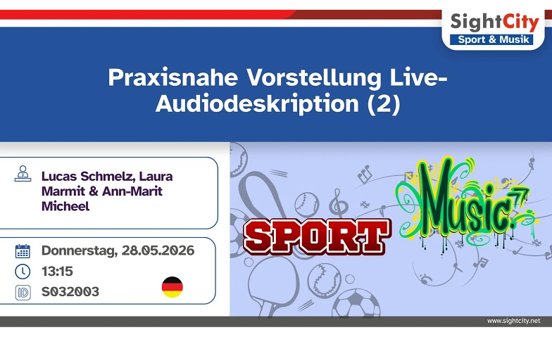 Praxisnahe Vorstellung Live-Audiodeskription Billets