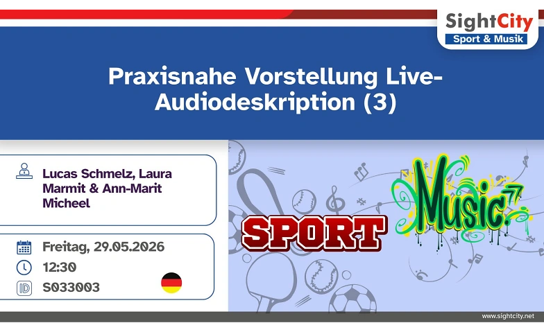 Praxisnahe Vorstellung Live-Audiodeskription Billets