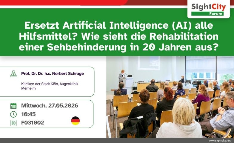 KI und Hilfsmittel: Zukunft der Sehrehabilitation Billets