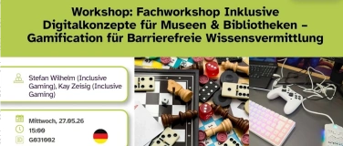 Event-Image for 'Inklusive Digitalkonzepte - Barrierefreie Wissensvermittlung'