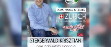 Event-Image for 'Steigervald Krisztián - Generációkutató / ZÜRICH'