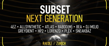 Event-Image for 'SUBSET: Next Generation'