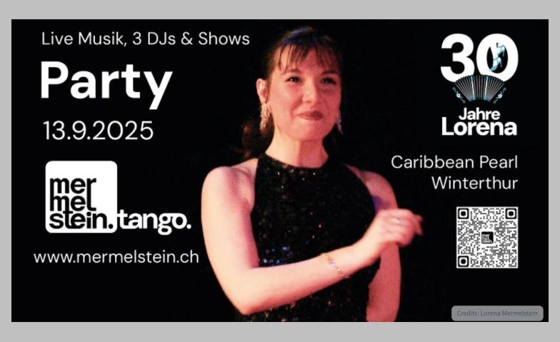 Event-Image for 'Tango-Workshops 30 Jahre Jubiläum Lorena Mermelstein'
