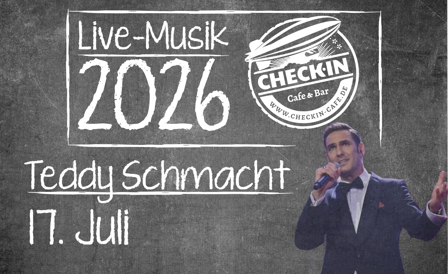 Check In Live Musik 2026 Teddy Schmacht Tickets