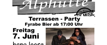 Event-Image for 'Terrassen Party - Live Music in der Alphütte: hang loose'