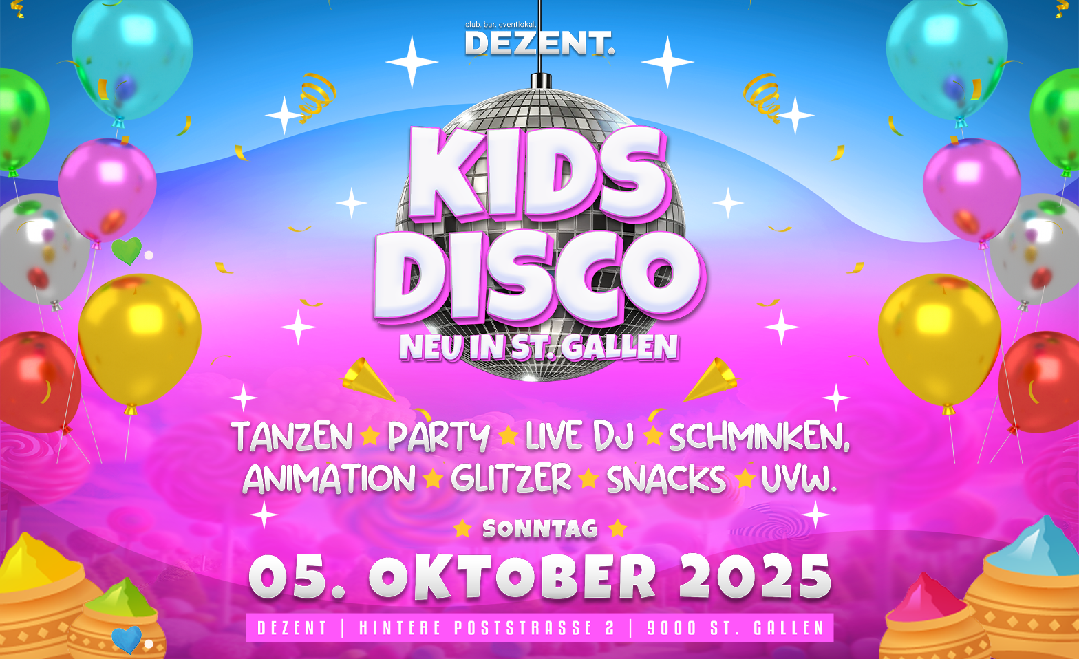 St.Galler Kids Disco - begrenzte Pl&auml;tze Tickets