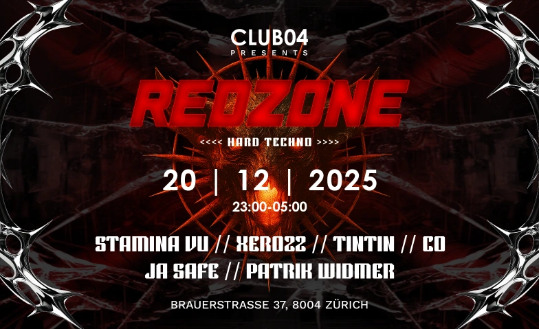 REDZONE CLUB04, Brauerstrasse 37, 8004 Zürich Billets
