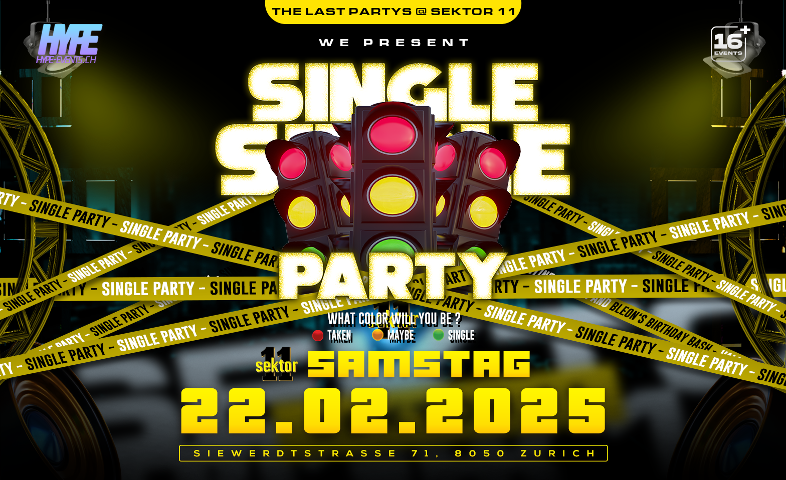 LAST SINGLE PARTY! (&Uuml;16) ${singleEventLocation} Billets