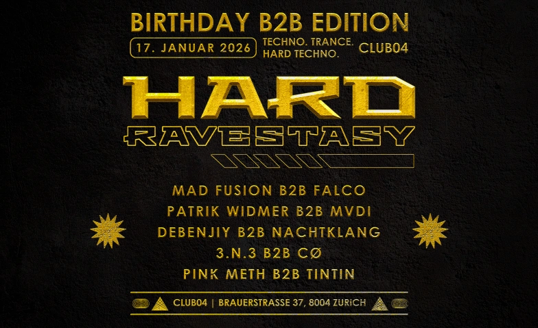 HARD RAVESTASY CLUB04, Brauerstrasse 37, 8004 Z&uuml;rich Tickets