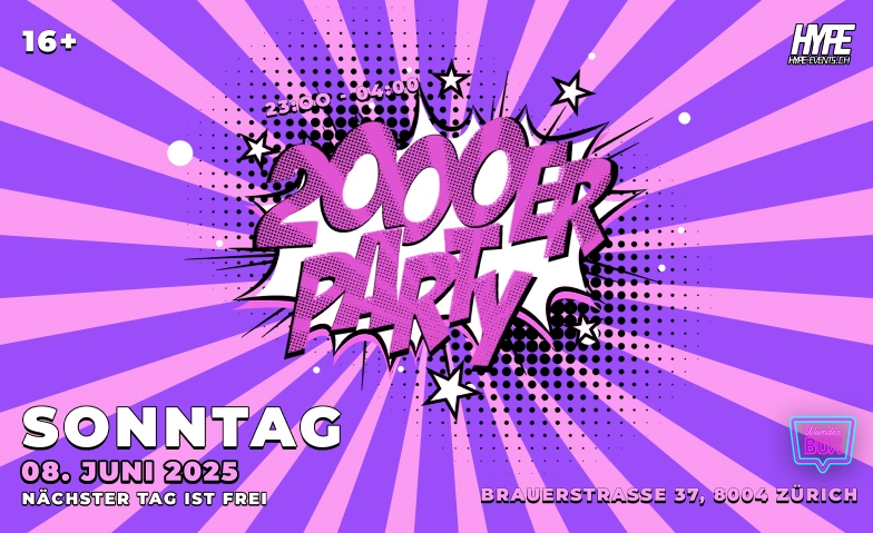 2000ER PARTY - @ WUNDERBOX, ZÜRICH (Ü16) Wunderbox Club, Brauerstrasse 37, 8004 Zürich Tickets