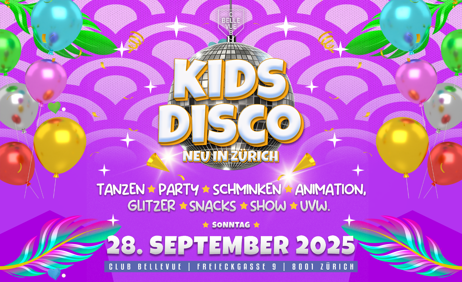 KIDS PARTY - @ CLUB BELLEVUE (STRENG LIMITIERTE PL&Auml;TZE) Tickets