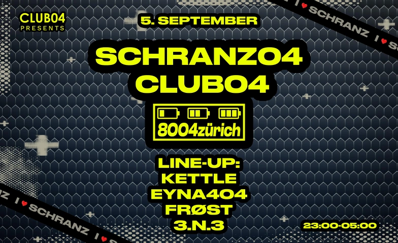 SCHRANZ04 - @ CLUB04 CLUB04, Brauerstrasse 37, 8004 Zürich Tickets