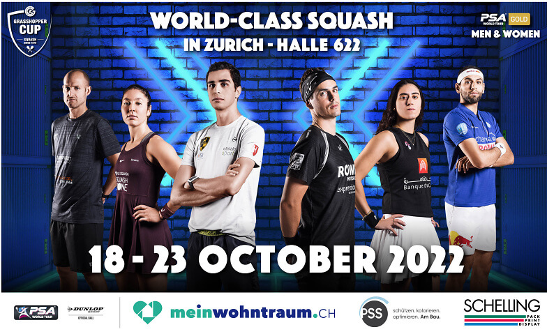 SQUASH - GRASSHOPPER CUP 2022 1st Round (FREE Entry) @ Uster Squash Arena Uster, Hallenbadweg 2, 8610 Uster Tickets