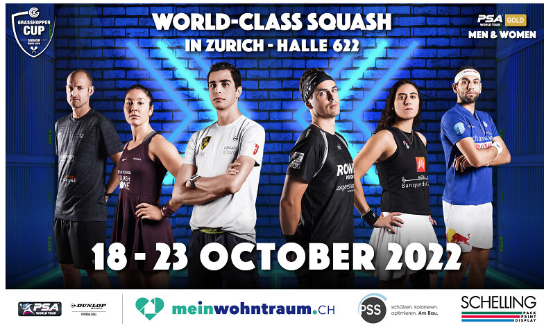 SQUASH - GRASSHOPPER CUP 2022 - Gold Package Halle622, Therese-Giehse-Strasse 10, 8050 Zürich Tickets