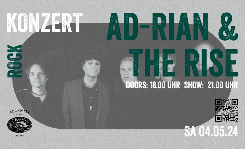 Ad-Rian & The Rise Atlantis, Klosterberg 13, 4010 Basel Tickets