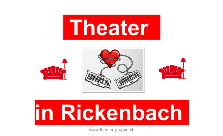 Theaterabend 2022 - Freitag 21.10.2022 - Türöffnung 18.30 h Mehrzweckhalle / Schulhaus Rickenbach SO, Bergstrasse 5, 4613 Rickenbach Tickets