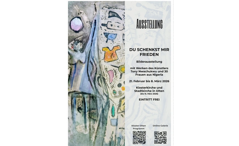 Event-Image for 'Bilderausstellung "Du schenkst mir Frieden" Tony Nwachukwu'