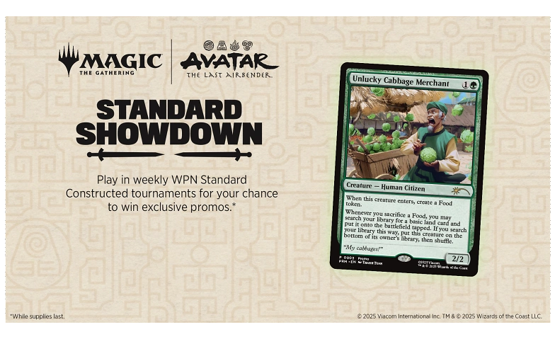 Magic TCG: Standard Showdown - Avatar: Herr der Elemente Billets