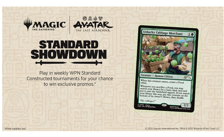 Magic TCG: Standard Showdown - Avatar: Herr der Elemente Billets