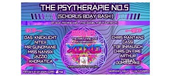 Organisateur de The Psytherapie Vol:5 (Schorlis Bday Bash)