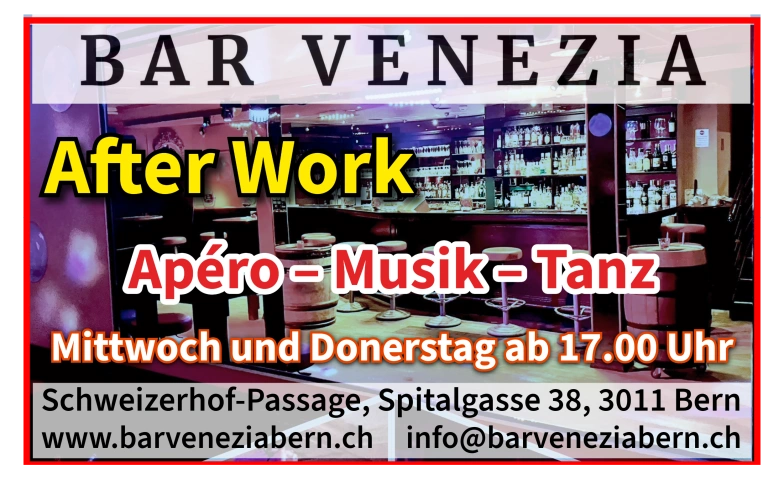 After Work &ndash; Ap&eacute;ro, Musik und Tanz Billets