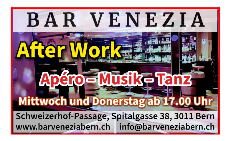 After Work &ndash; Ap&eacute;ro, Musik und Tanz Billets