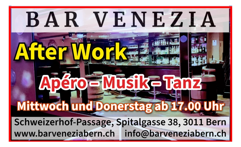 After Work &ndash; Ap&eacute;ro, Musik und Tanz Billets