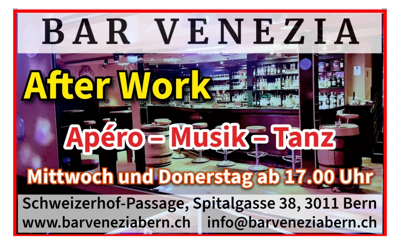 After Work &ndash; Ap&eacute;ro, Musik und Tanz Billets