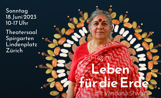 Sponsoring-Logo von Ein Tag im «Leben für die Erde» mit Vandana Shiva Event