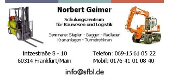 Event organiser of Hallenkran Br&uuml;ckenkran mit Bedienberechtigung Kurse
