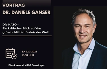 Event-Image for 'Dr. Daniele Ganser - Die Nato, eine kritische Betrachtung'