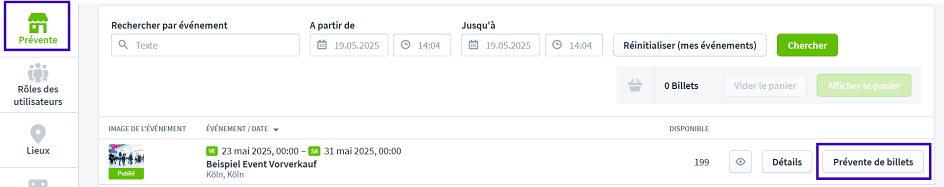 Vorverkauf 2025 1 CH fr