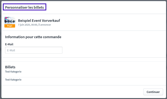 Vorverkauf 2025 3 CH fr