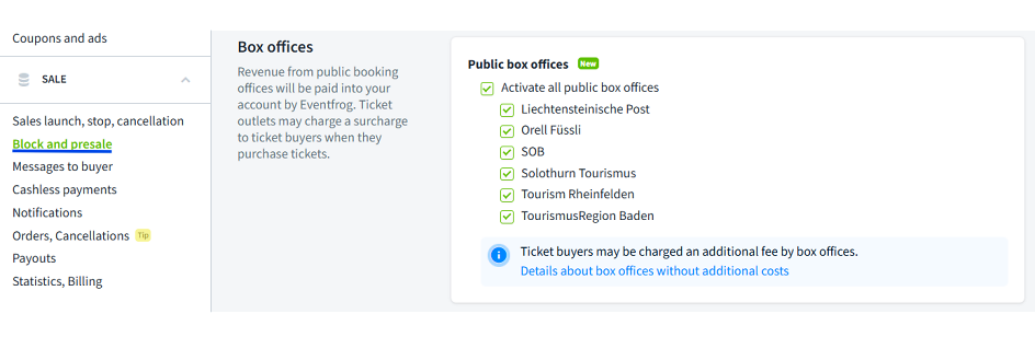 Vorverkaufstelle ohneBLS en