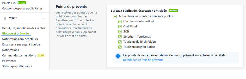 Vorverkaufstelle ohneBLS fr