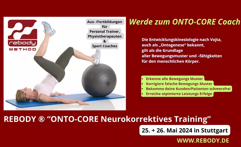 REBODY  “ONTO-CORE Neurokorrektives Training” Fortbildung FitnessPark Sillenbuch, 70619 Stuttgart Billets