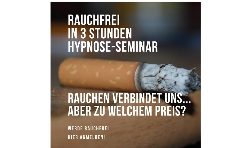 Event-Image for 'Rauchfrei in 3 Stunden – Hypnose-Seminar'