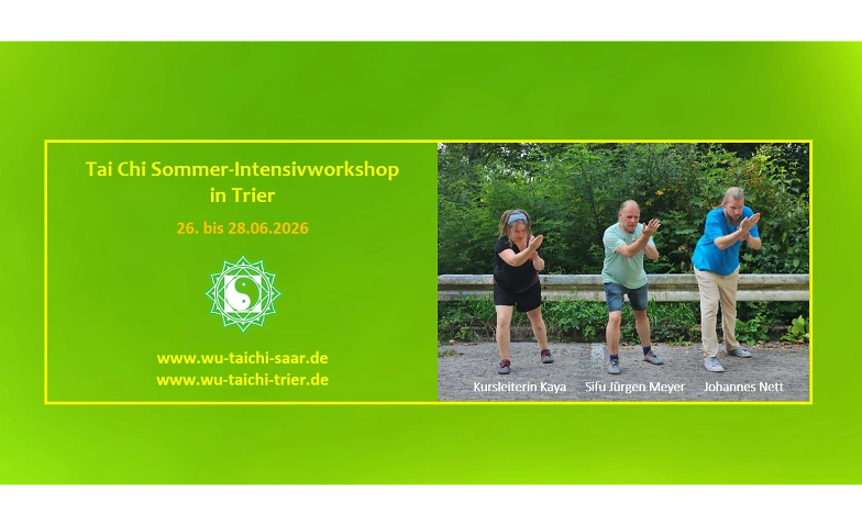 TAI CHI SOMMER-INTENSIVWORKSHOP IN TRIER Billets