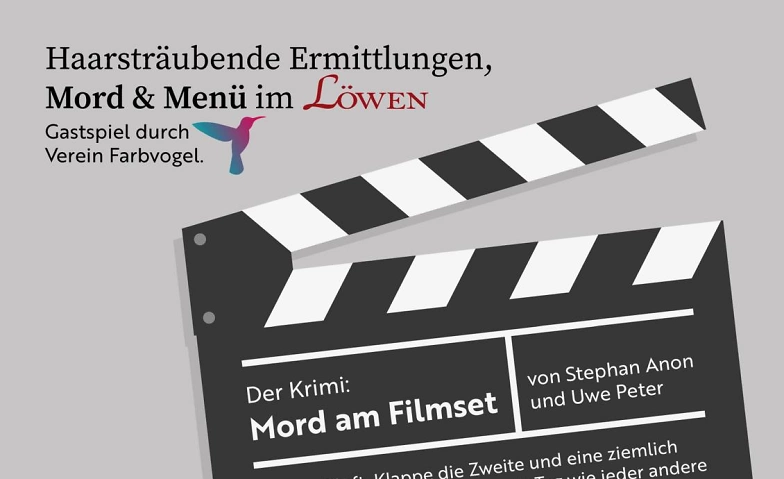 Krimi-Theater &quot;Mord am Filmset&quot; ${singleEventLocation} Tickets